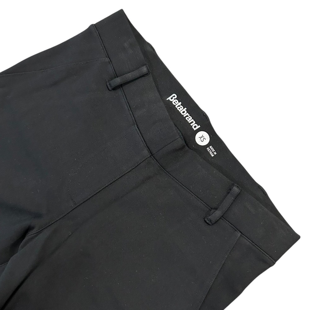 Betabrand Yoga Dress Pants Black Bootcut Flare Stretch Office Trousers Office